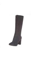 New in Box NINE WEST Leather Lace Up Knee High Heeled Boots 8