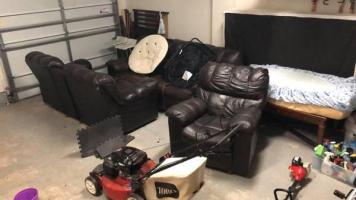 Free Stuff 3 and 2 seater leather sofa and others